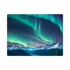 Aurora Borealis Premium Plush Fleece Blanket (mini) by Ndabl3x