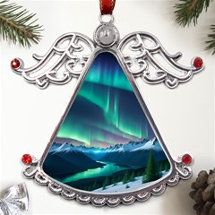 Aurora Borealis Metal Angel With Crystal Ornament by Ndabl3x