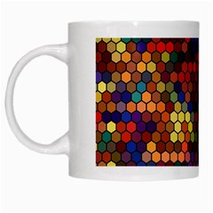 Zig Zag Pattern Geometric Design White Mug by Ndabl3x