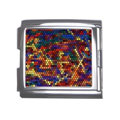 Zig Zag Pattern Geometric Design Mega Link Italian Charm (18mm) by Ndabl3x