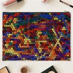 Zig Zag Pattern Geometric Design Cosmetic Bag (XXXL) Back