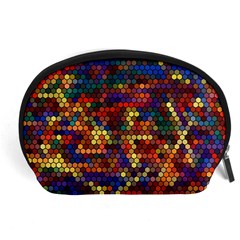 Zig Zag Pattern Geometric Design Accessory Pouch (large) by Ndabl3x