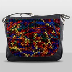 Pattern Dots Wallpaper Seamless Pattern Messenger Bag by Ndabl3x