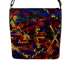 Pattern Dots Wallpaper Seamless Pattern Flap Closure Messenger Bag (l) by Ndabl3x