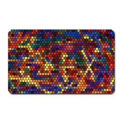 Flower Retro Funky Psychedelic Magnet (rectangular) by Ndabl3x