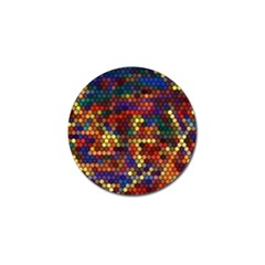 Hexagon Honeycomb Pattern Design Golf Ball Marker (4 Pack) by Ndabl3x