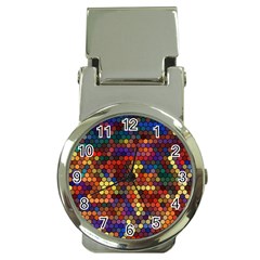 Hexagon Honeycomb Pattern Design Money Clip Watches by Ndabl3x