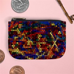 Hexagon Honeycomb Pattern Design Mini Coin Purse by Ndabl3x