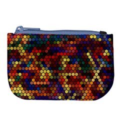 Hexagon Honeycomb Pattern Design Large Coin Purse by Ndabl3x