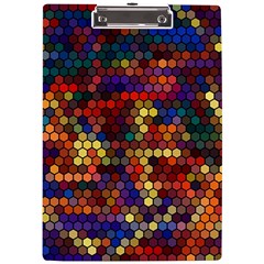 Flower Retro Funky Psychedelic A4 Acrylic Clipboard by Ndabl3x