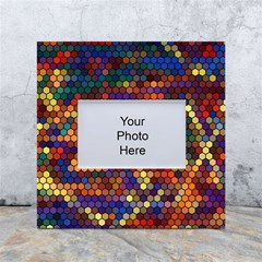 Hexagon Honeycomb Pattern Design White Box Photo Frame 4  X 6 