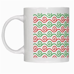 Mosaic Hexagon Honeycomb White Mug by Ndabl3x