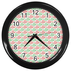 Mosaic Hexagon Honeycomb Wall Clock (black) by Ndabl3x