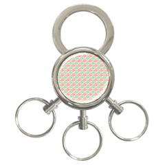 Mosaic Hexagon Honeycomb 3-ring Key Chain by Ndabl3x