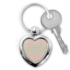 Mosaic Hexagon Honeycomb Key Chain (heart) by Ndabl3x