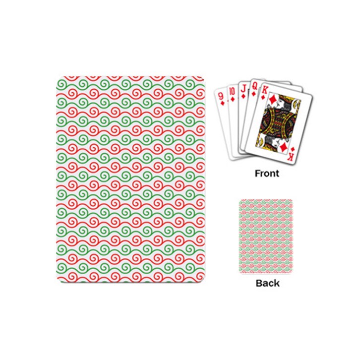 Pattern Flowers Geometric Playing Cards Single Design (Mini)