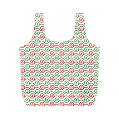 Background Pattern Leaves Texture Full Print Recycle Bag (m) by Ndabl3x