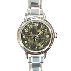 Birds Pattern Colorful Round Italian Charm Watch by Ndabl3x