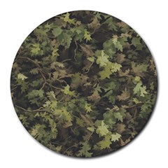 Flowers Pattern Flora Round Mousepad by Ndabl3x