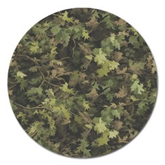 Flowers Pattern Flora Magnet 5  (round) by Ndabl3x