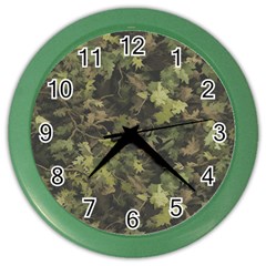 Flowers Pattern Flora Color Wall Clock by Ndabl3x