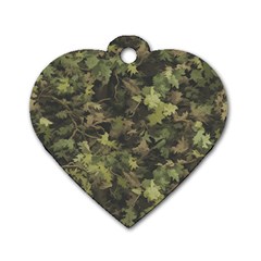 Camouflage Military Dog Tag Heart (two Sides) by Ndabl3x