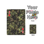 Camouflage Military Playing Cards 54 Designs (Mini) Front - Diamond3