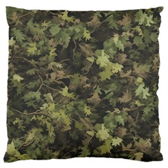 Camouflage Military Large Premium Plush Fleece Cushion Case (two Sides) by Ndabl3x