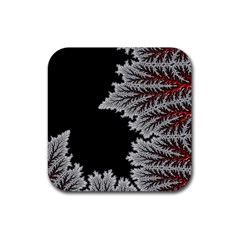 Abstract City Retro Sunset Night Rubber Coaster (square) by Bedest