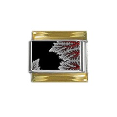 Abstract City Retro Sunset Night Gold Trim Italian Charm (9mm) by Bedest