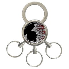 Abstract City Retro Sunset Night 3-ring Key Chain by Bedest