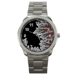 Abstract City Retro Sunset Night Sport Metal Watch by Bedest