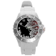 Abstract City Retro Sunset Night Round Plastic Sport Watch (l) by Bedest