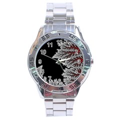 Aesthetic Outer Space Cartoon Art Stainless Steel Analogue Watch by Bedest