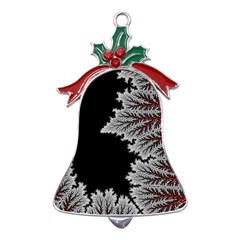 Math Formula Metal Holly Leaf Bell Ornament by Bedest