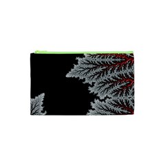 Silhouette Of Aurora Borealis Cosmetic Bag (xs) by Bedest