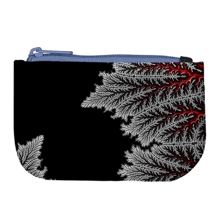 Silhouette Of Aurora Borealis Large Coin Purse