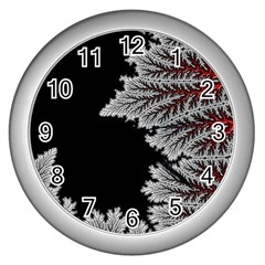 Jungle Road Hawaii Asphalt Mountains Green Wall Clock (silver) by Bedest