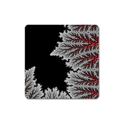 Jungle Road Hawaii Asphalt Mountains Green Square Magnet by Bedest