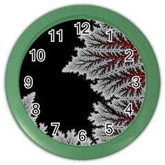 Jungle Road Hawaii Asphalt Mountains Green Color Wall Clock by Bedest