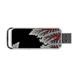 Jungle Road Hawaii Asphalt Mountains Green Portable USB Flash (Two Sides) Back