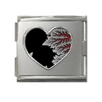 The Overworld Aurora Subnautica Mega Link Heart Italian Charm (18mm) Front