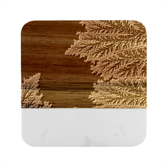 Planet Psychedelic Art Psicodelia Marble Wood Coaster (square) by Bedest