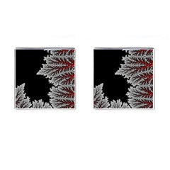 Abstract Complex Fractal Math Cufflinks (square) by Bedest