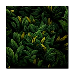 Banana leaves Tile Coaster