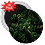 Banana leaves 3  Magnets (10 pack)  Front