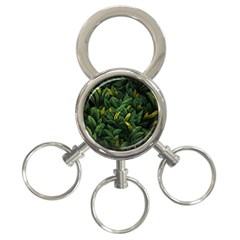 Banana leaves 3-Ring Key Chain