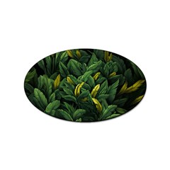 Banana Leaves Sticker (oval) by goljakoff