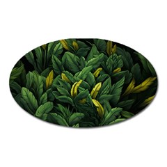 Banana leaves Oval Magnet