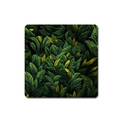 Banana leaves Square Magnet